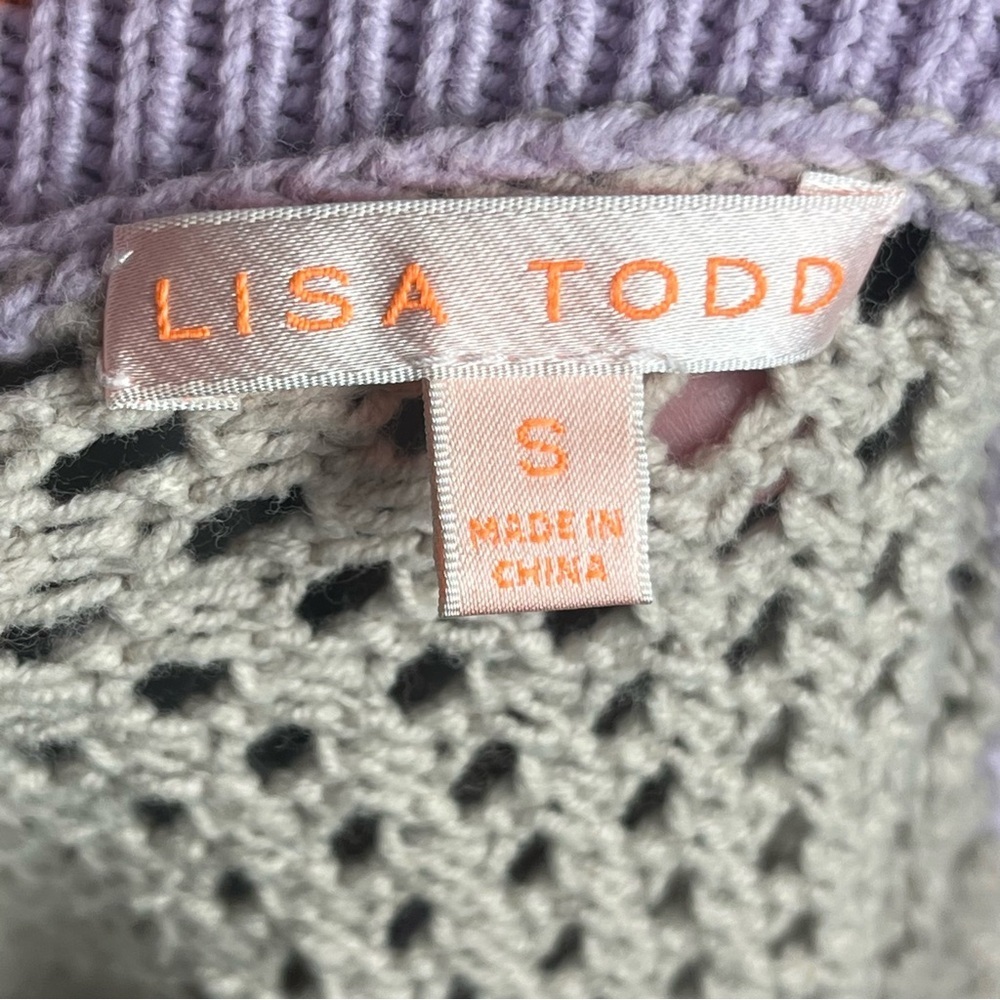 Lisa Todd Open Knit Preppy Sweater – Size Small - Picture 7 of 9
